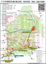 廣州市增城區軌道交通線路示意圖