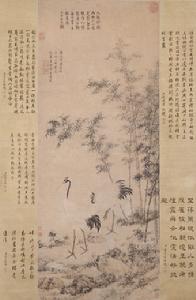 竹鶴雙清圖