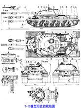 T-10M重型坦克四視線圖