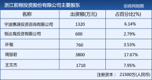 浙江前程投資股份有限公司