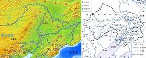 遼河的位置及水系圖