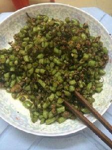 橄欖菜肉末豆角