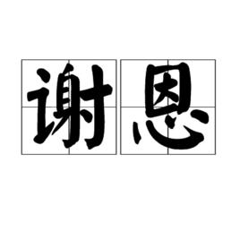 謝恩[漢語辭彙]