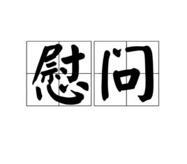 慰問[詞語釋義]