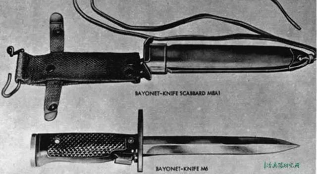 M14步槍使用的M6刺刀