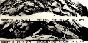 金星9號和10號著陸後發回的照片