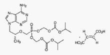 富馬酸印度替諾福韋二吡呋酯片化學結構式