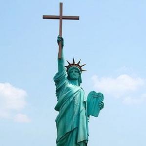 美國孟菲斯的“基督引領自由”雕塑