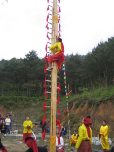 靈通法壇上刀山