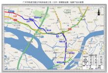 廣州捷運5號線東延段線路圖