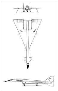 XB-70 三面圖