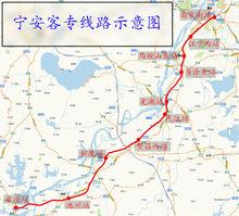 寧安高速鐵路線路圖