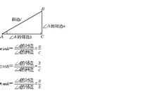 直角三角形中的銳角三角形函式