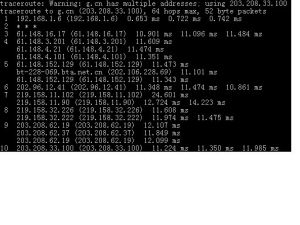 traceroute