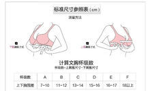 胸罩標準尺寸參照表