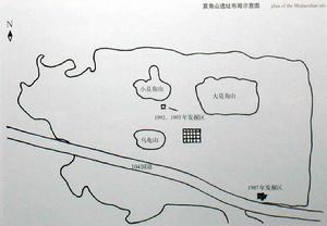 莫角山遺址布局示意圖