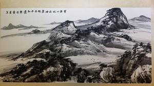 張筱曼山水畫作品