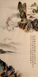 侯峻山作品《東方朔偷桃》