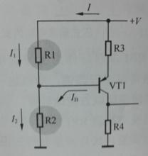 圖1-4 正極性電源供電PNP型偏置電路