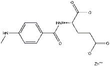 對甲氨基苯甲醯-L-谷氨酸鋅