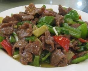 牛肉炒青椒