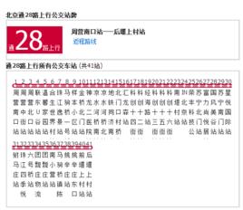 北京公交通28路