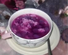 酒釀紫薯湯圓