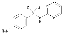 磺胺嘧啶結構式