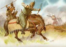 進攻奧斯曼人陣地的瓦拉幾亞騎兵