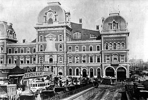 （圖） 大中央車站舊站，攝於1880年