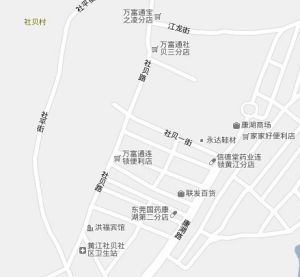 社貝村路線地圖