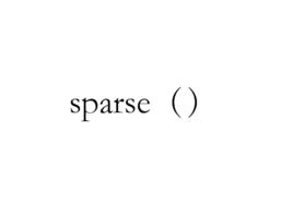 sparse