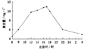 （圖）晴天溶解氧日變化圖 