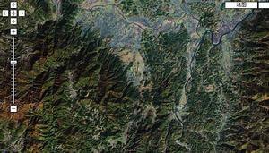 湖南莨山國家地質公園衛星地圖