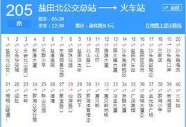 深圳公交205路