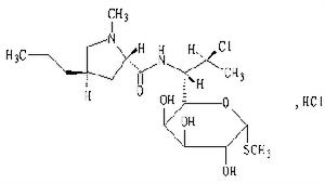 （圖）鹽酸克林黴素結構式