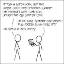 譏諷 Linux 調度器的 xkcd 漫畫