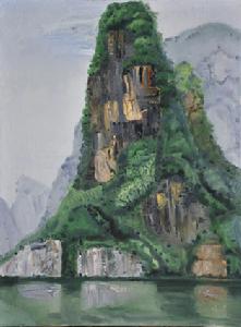 《桂林山水》油畫（2011）80X60cm