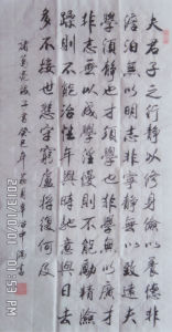 辜治中書法作品