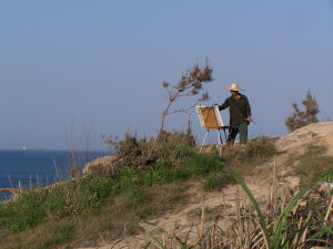 畫家村線上-陳鵬翔寫生