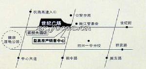 益泉世紀城交通區點陣圖