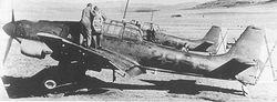 1938 年底在西班牙的 Ju 87B-1
