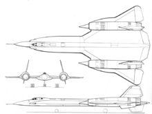 YF-12A三視圖