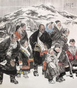 郭建明作品轉山2014年200x220cm