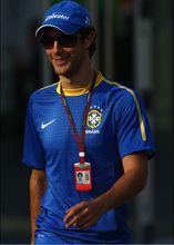 小塞納在印度大獎賽上身穿巴西國家隊的隊服