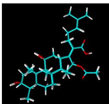 夫西地酸分子模型