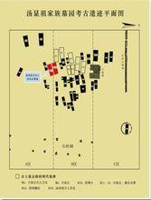 湯顯祖家族墓園考古遺蹟平面圖