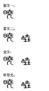 “曉”[漢語漢字]