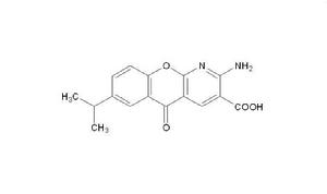 氨來呫諾（Amlexanox)分子結構