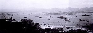 於1928年香港維多利亞港的聯合艦隊基準排水量　34,700噸 全長　212.75米 全闊　33.1米 平均吃水　9.7米 最大速力　24.7節 續航力　16節11,800浬 引擎　艦本式蒸氣渦輪引擎4基、4軸 鍋爐　ロ號艦本式4座、ハ號艦本式2座 引擎出力　75,000馬力 武裝　主炮35.6厘米（45口徑）連裝6座12門、副炮15厘米（50口徑）單裝14座14門、高角炮12.7厘米（40口徑）4座8門、25毫米連裝機槍8挺、水偵3架